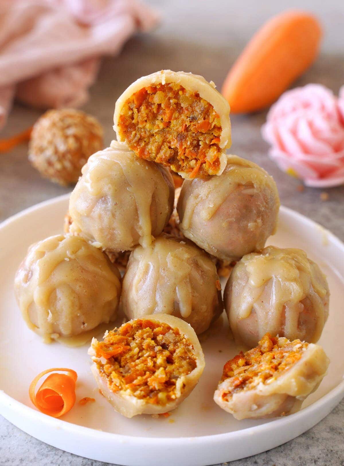 Minute Vegan Carrot Cake Balls: Gluten-Free & Diabetic-Friendly